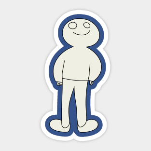 Smiling ghost man Sticker